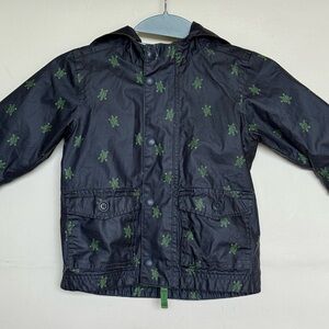 Baby GAP Navy Turtle Print Heavy Duty Raincoat Size 18-24 Months